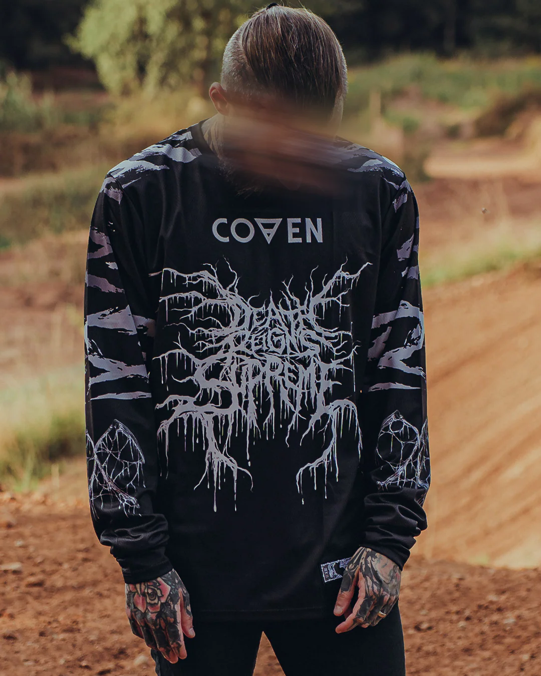 Coven - Motocross Jersey - Tigerstripe black'n'white - Kuro Kabuto Edition - Image 12