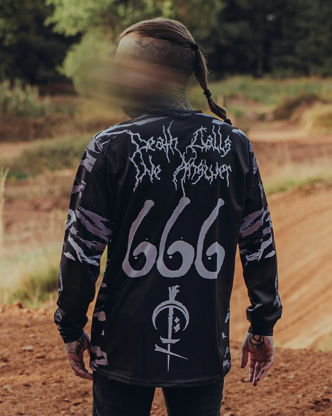 Coven - Motocross Jersey - Tigerstripe black'n'white - Kuro Kabuto Edition - Image 4