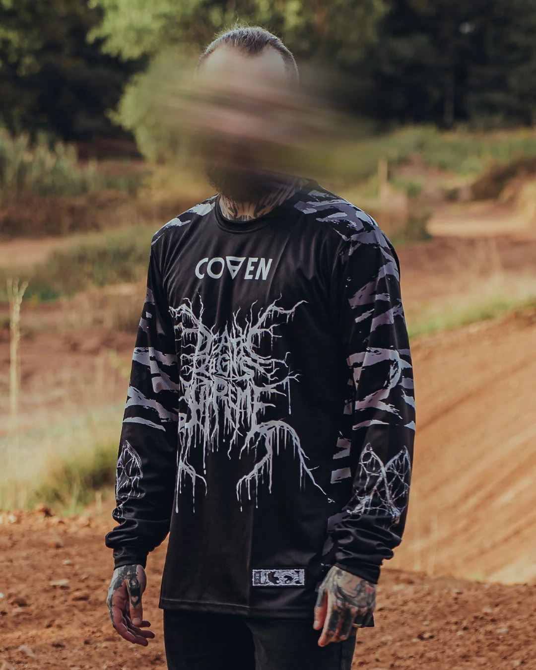 Coven - Motocross Jersey - Tigerstripe black'n'white - Kuro Kabuto Edition - Image 8