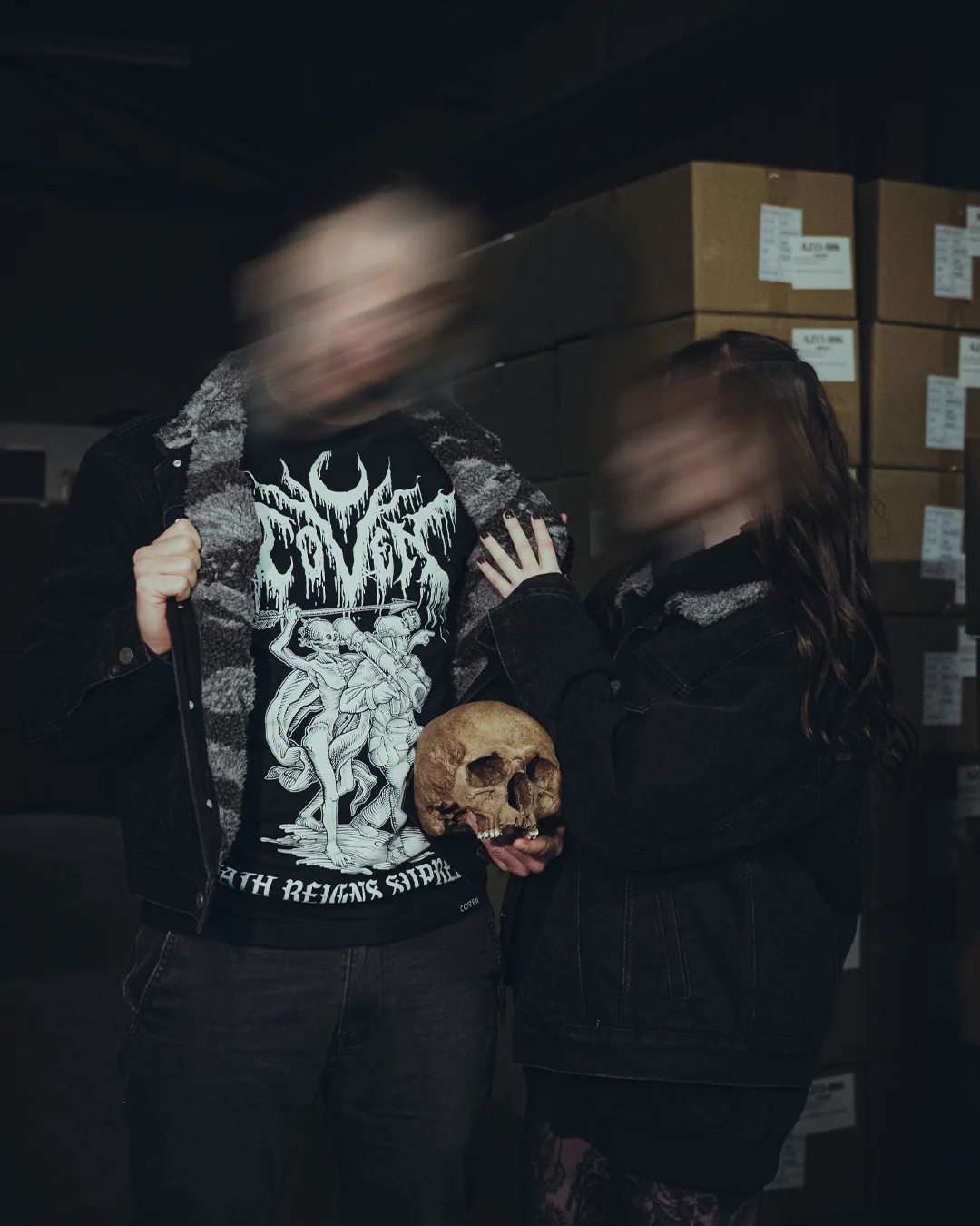 Coven - Winter Trucker Jacket - Wormshell of Black Winter - Image 22