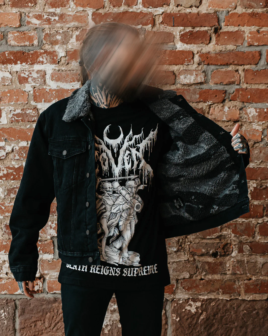 Coven - Winter Trucker Jacket - Wormshell of Black Winter - Image 33