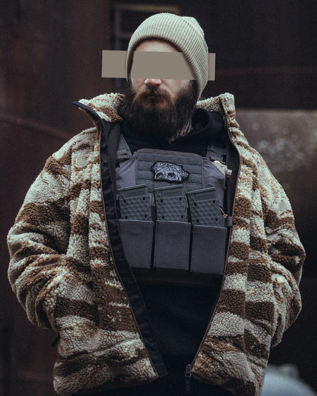 The Snugg - Sherpa Jacket - Tigerstripe desert - Image 4