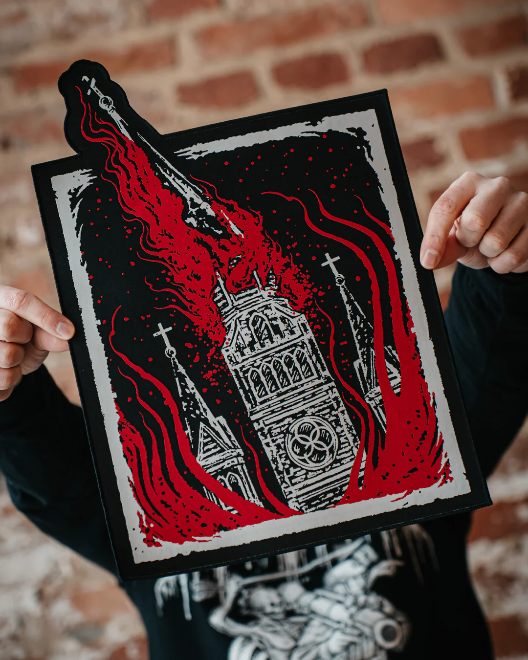Unholy Fire – 90s Black Metal Tribute - lunar gaze - Backpatch - Image 5