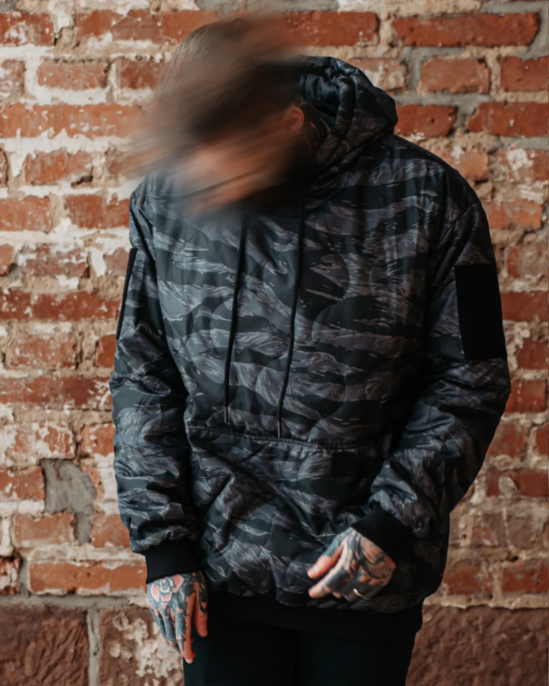 Woobie Hoodie V2.0 - Tigerstripe black / Aeon - Image 12