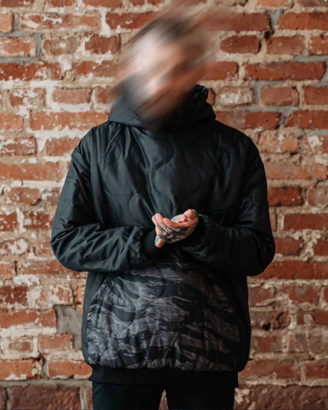 Woobie Hoodie V2.0 - Tigerstripe black / Aeon - Image 7
