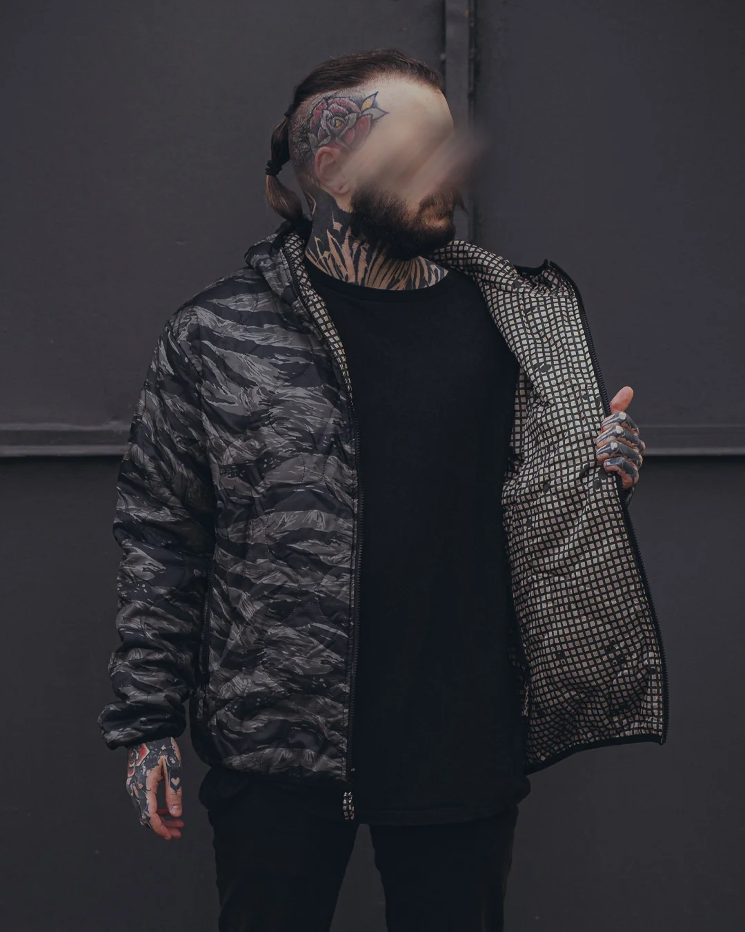 Woobie Jacket V2.0 - FORBIDDEN COMBO SPECIAL - DNC / Tigerstripe black reversible - Image 7